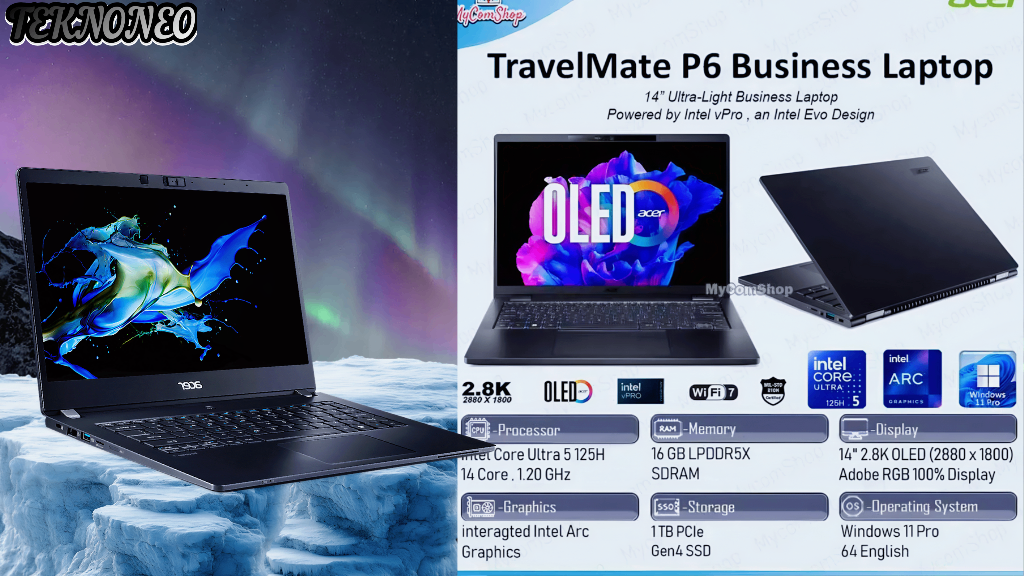 Acer TravelMate P6 14: Laptop Bisnis Ringkas, Tangguh, dan Siap untuk Mobilitas Modern